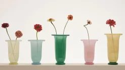 - Empire Vase - Medium - Light Pink - Light pink with pink base - 749*Hay Hot