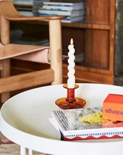 - Flare lysestage - Amber - H 7,5 cm*Hay Discount