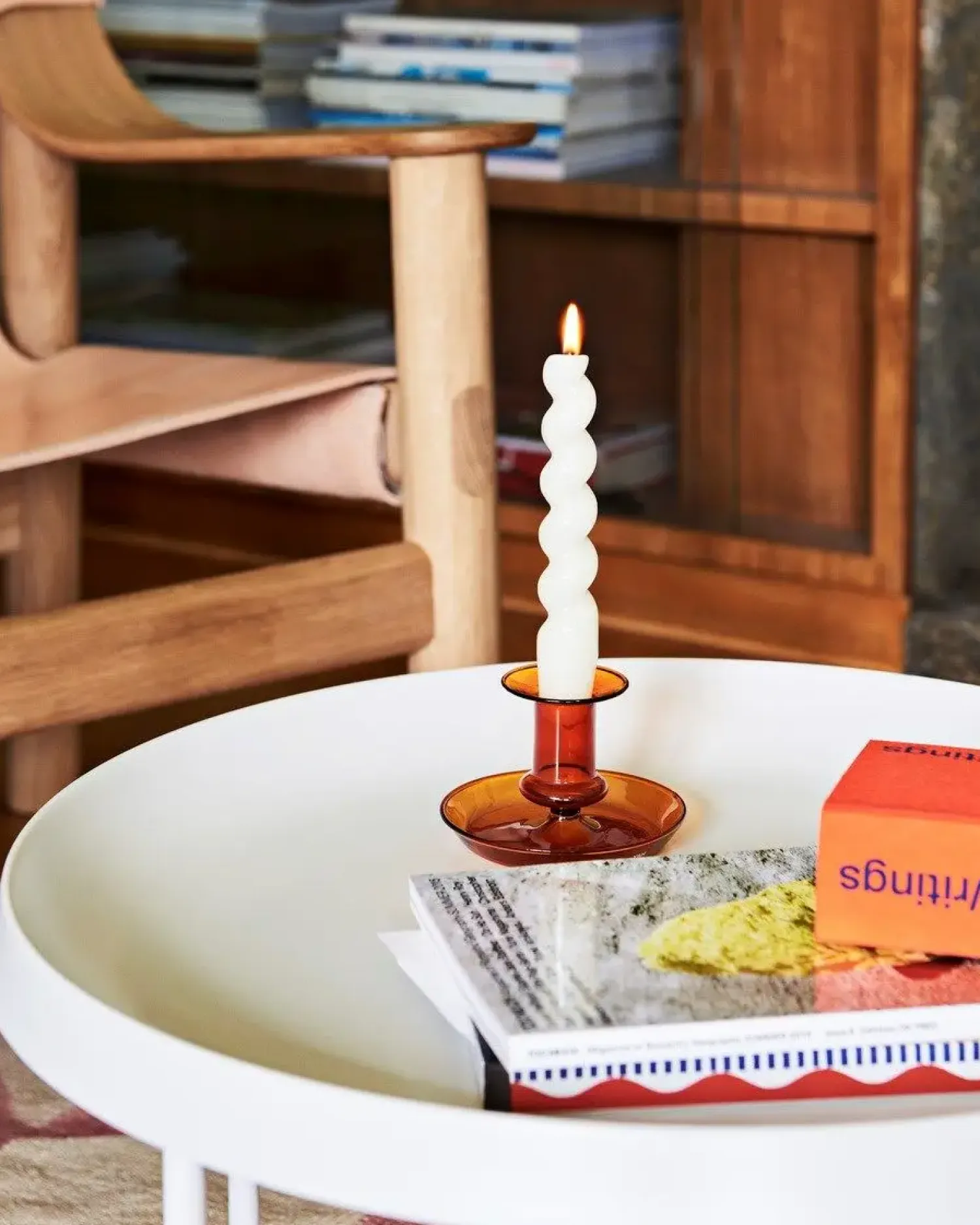 - Flare lysestage - Amber - H 7,5 cm*Hay Discount