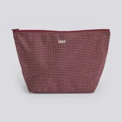 - Grid Pouch - Medium - Burgundy*Hay Outlet