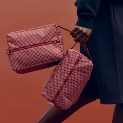 - Grid Wash Bag - Medium - Mørk blå^Hay New