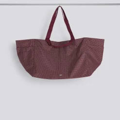 - Grid Weekend Bag - Large - Burgundy^Hay Outlet