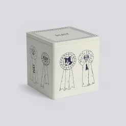 - Dogs Food Storage Tin - Large - Blå/hvid*Hay Best