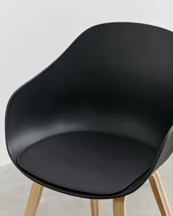 - Hynde, læder, sort, til AAC 22 og AAC 222 stolen - Haku-0191- Glat læder*Hay Hot