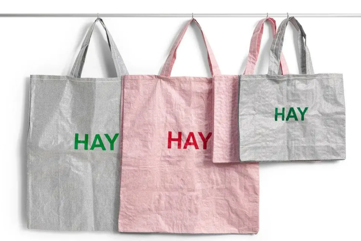 - Indkøbstaske - Candy Mono Bag - Medium - Grå^Hay Hot