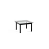 - Kofi Table - 60 x 60 cm - ben sort eg (vandbaseret lak) og klar glasplade^Hay Online