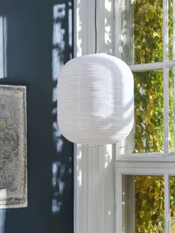 - Lampeskærm i Rispapir - Rice Paper Shade - Oblong*Hay Sale