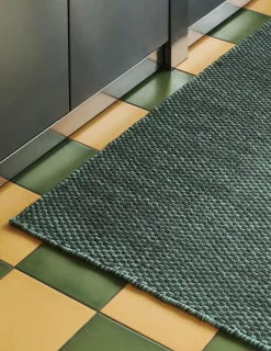 - Løber Moiré Runner - Grøn/Green - 80 x 200 cm^Hay