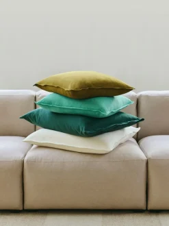 - Linen Cushion Cover - 50 x 50 - Sky blue^Hay Sale