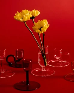 - Lysestage - Tiny - Curved - Gul - Højde 5 cm*Hay Outlet