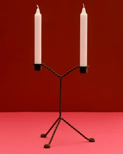 - Lysestage - Wire - Mirror - Grøn*Hay