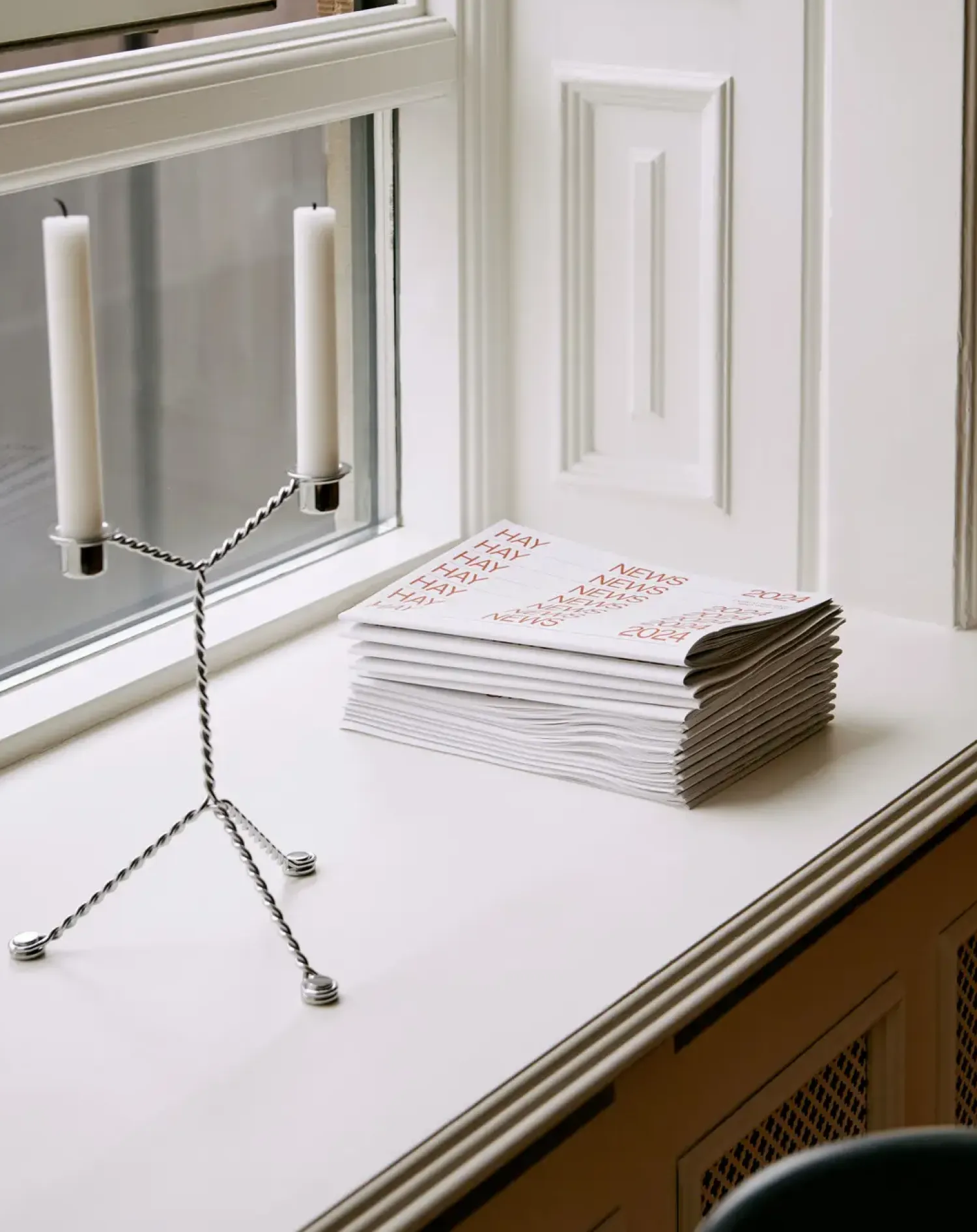 - Lysestage - Wire - Mirror - Stål^Hay Discount