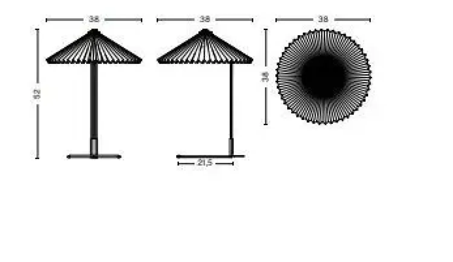 - Matin bordlampe - Grøn skærm (large)^Hay Sale