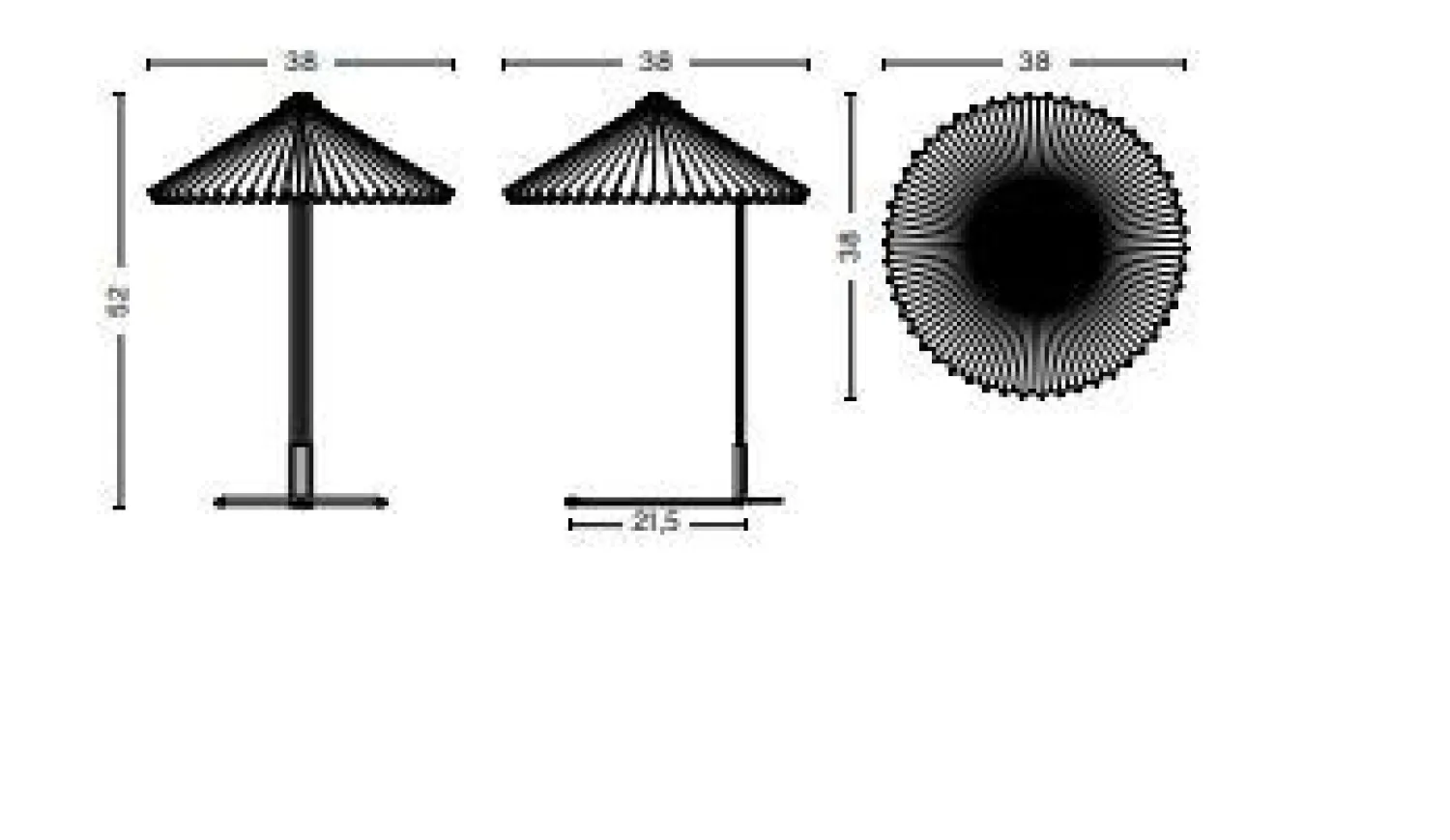- Matin bordlampe - Gul skærm (large)*Hay Best