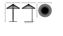 - Matin bordlampe - Lavendel skærm (large)*Hay Online