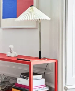 - Matin bordlampe - med hvid skærm - large - H:52 cm^Hay Clearance