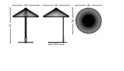 - Matin bordlampe - Oxide red skærm (large)^Hay Outlet