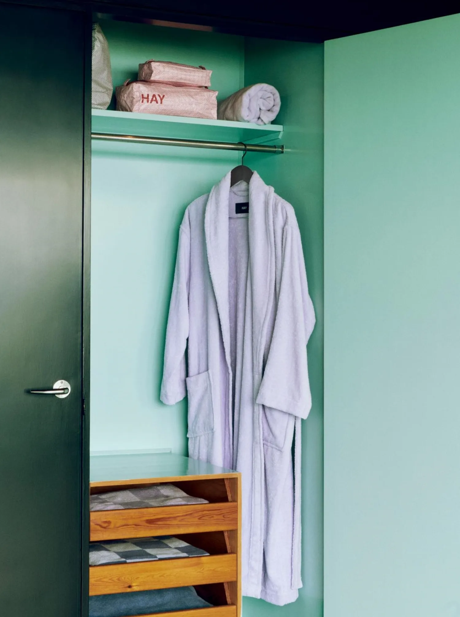 - Mono Bathrobe - S/M - Lavender - Lavender - 1499*Hay