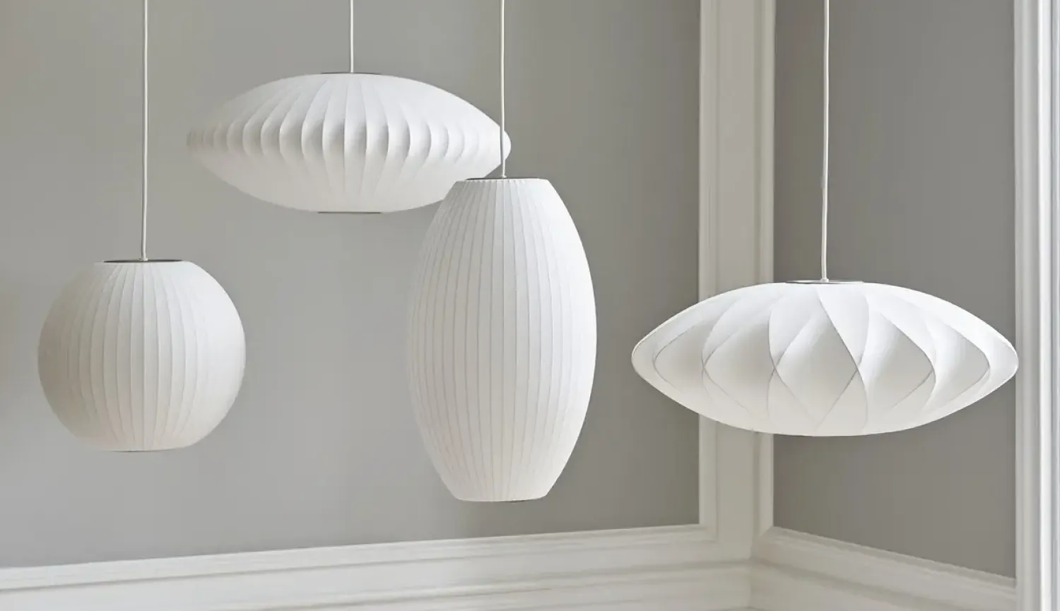 - Nelson Saucer Bubble Pendant - Small - Off white^Hay Clearance