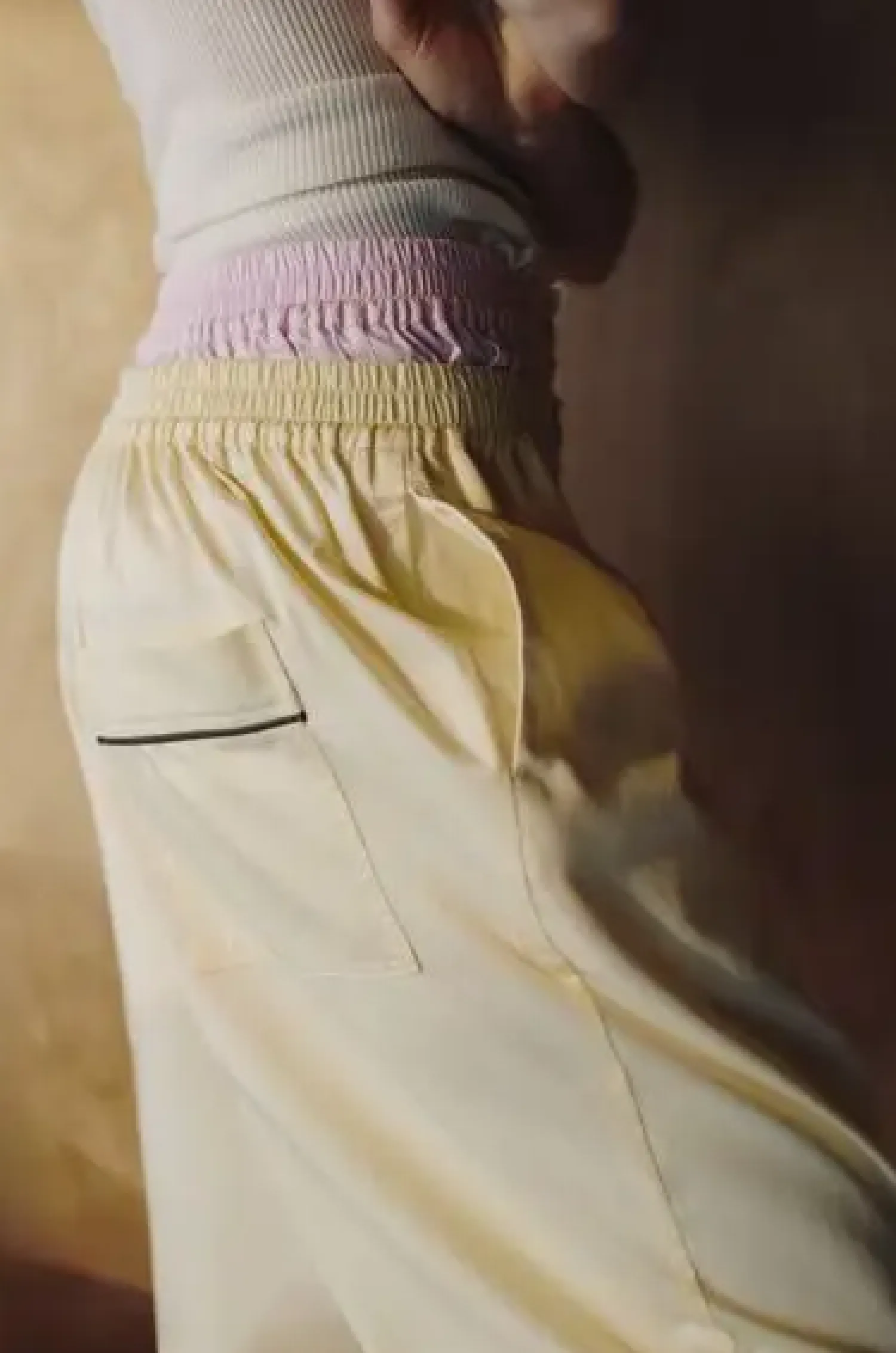 - Outline Pyjama - Bukser - Str. S/M - Soft Yellow*Hay Hot