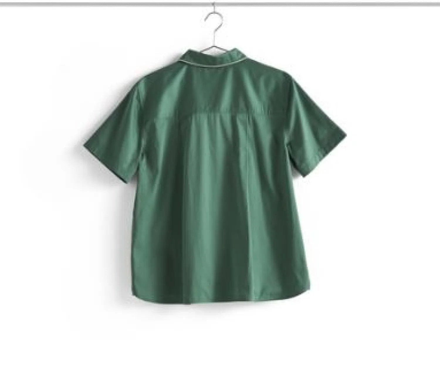 - Outline Pyjama - Kortærmet Shirt - M/L - Emerald Green*Hay Best