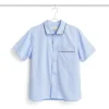 - Outline Pyjama - Kortærmet Shirt - XS/S - Soft Blue*Hay Hot