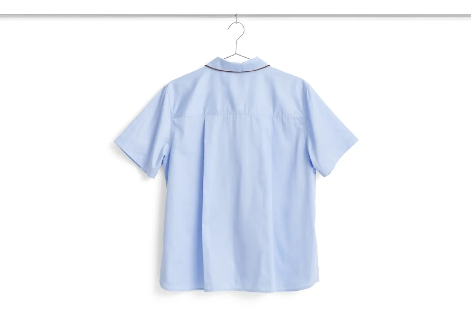 - Outline Pyjama - Kortærmet Shirt - XS/S - Soft Blue*Hay Hot