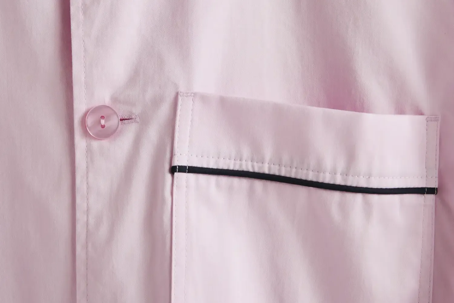 - Outline Pyjama - Kortærmet Skjorte - S/M - Soft Pink*Hay Hot