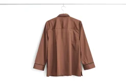 - Outline Pyjama - Langærmet Shirt - M/L - Milk Chocolate*Hay Sale