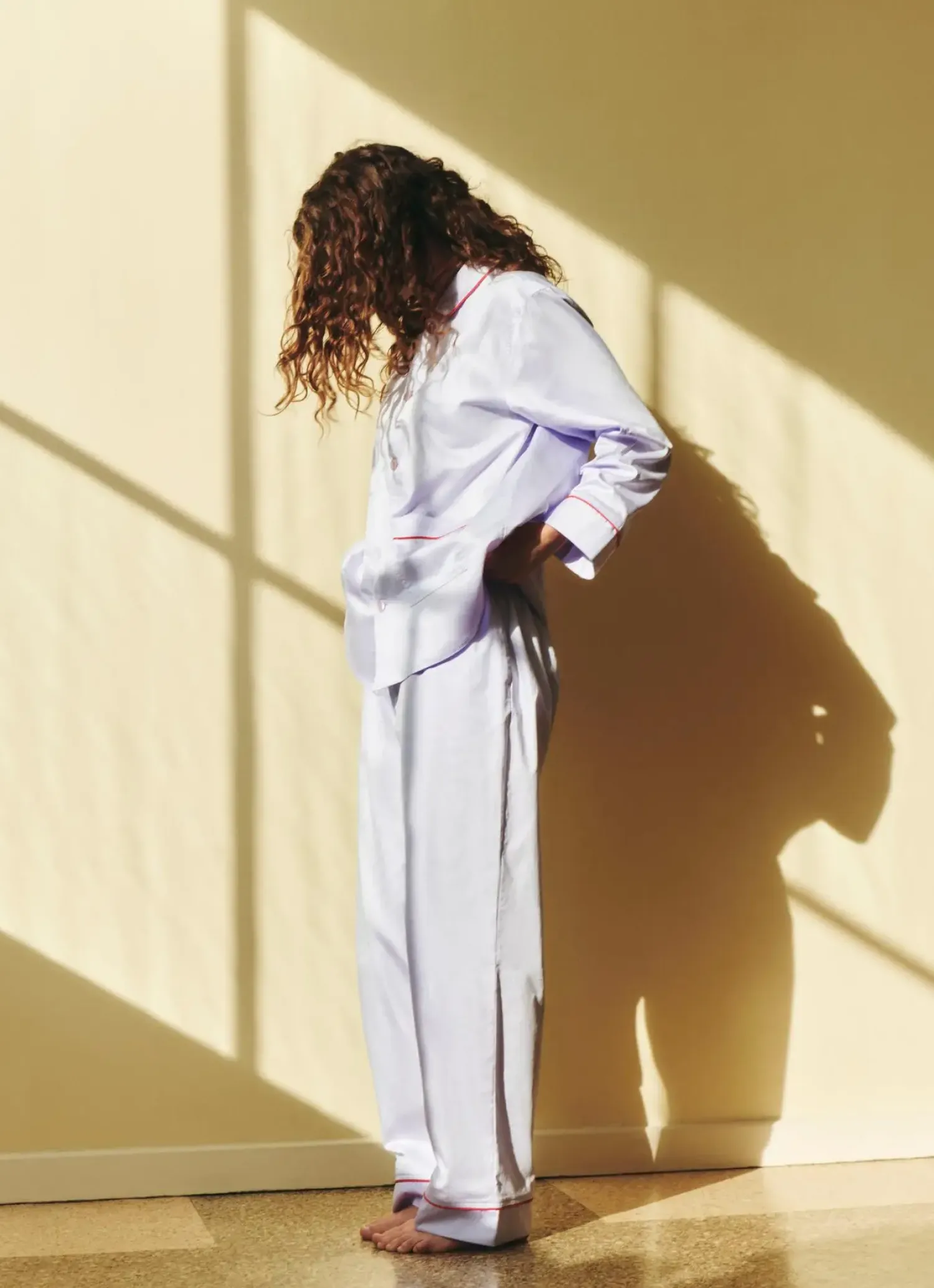 - Outline Pyjama - Langærmet Shirt - S/M - Lavendel*Hay Outlet