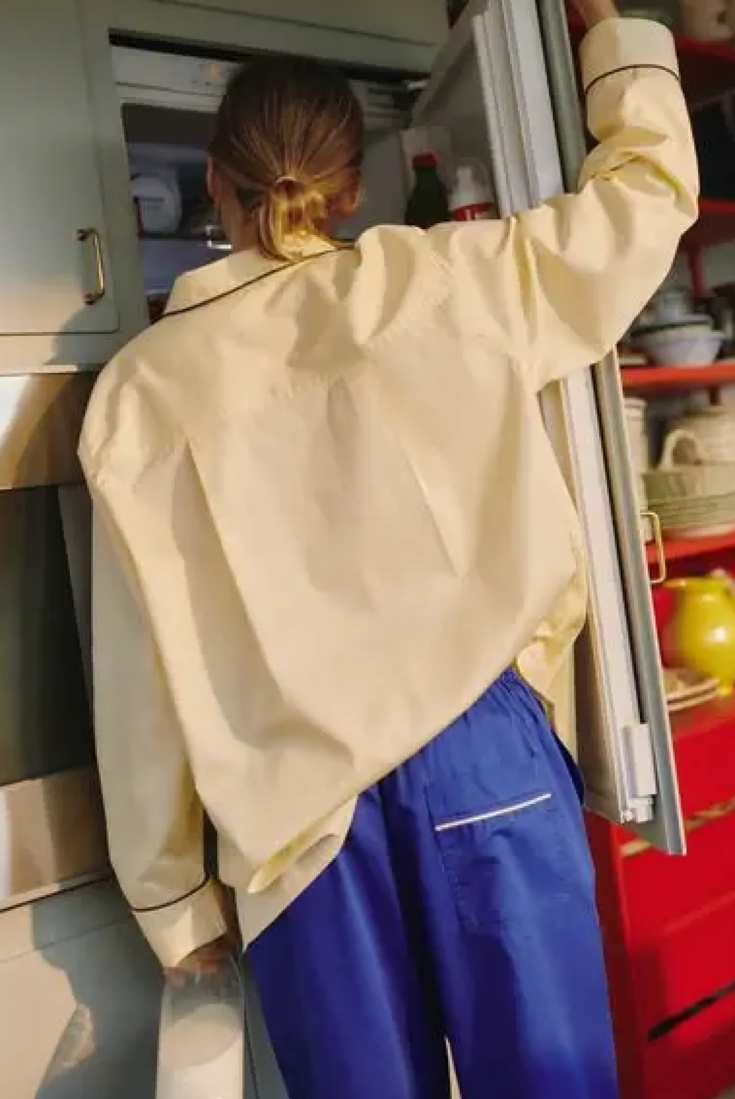 - Outline Pyjama - Langærmet Shirt - M/L - Soft Yellow^Hay Discount