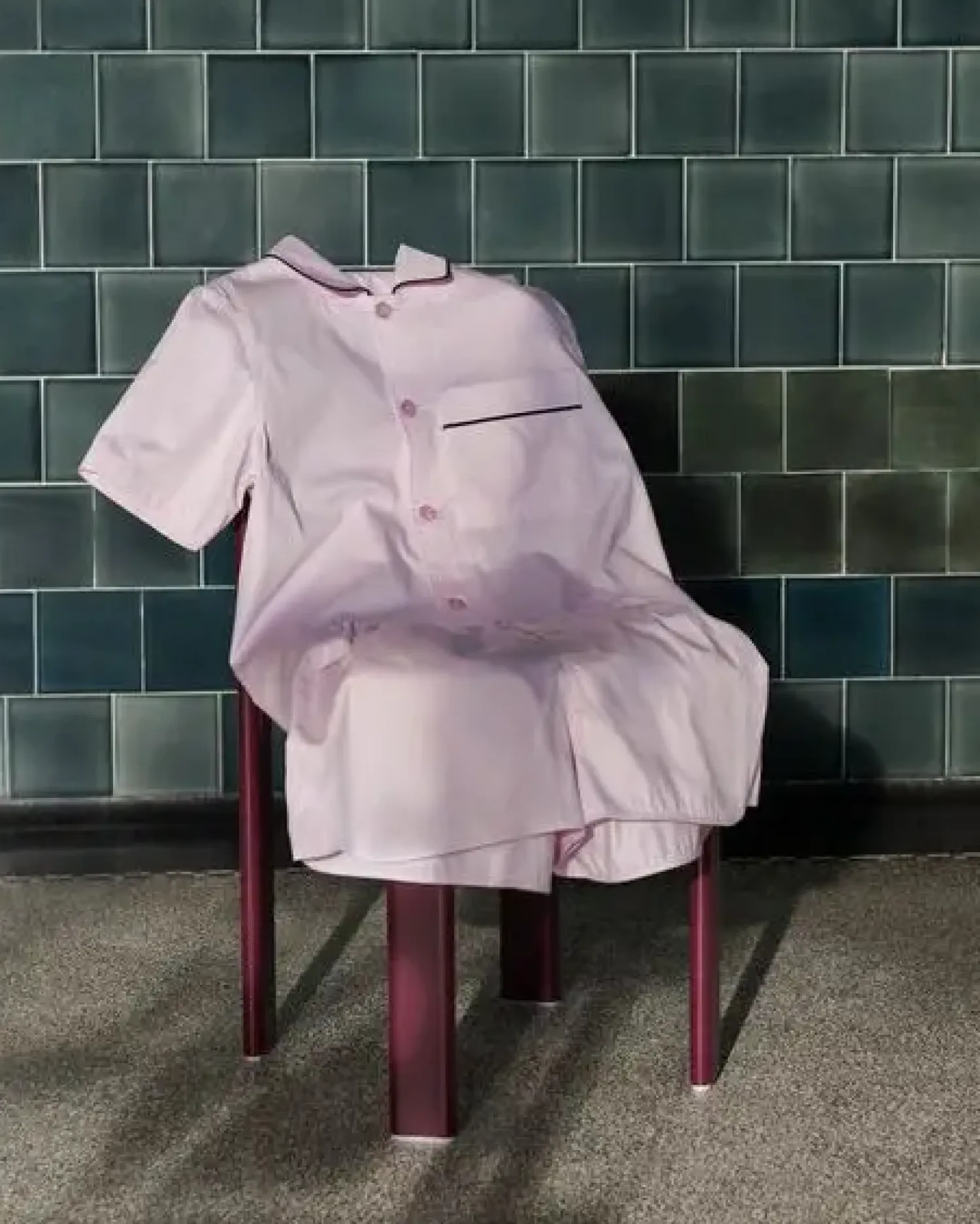 - Outline Pyjama - Shorts - M/L - Soft Pink^Hay Discount