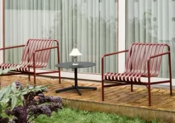 - Palissade hynde loungestol lav - quilted - Rød - Iron red^Hay