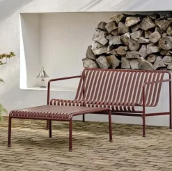 - Palissade hynde Lounge Sofa - Rød - Iron red - Flad^Hay Sale