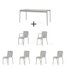 Hay - Palissade sæt - Bord 170 cm + 6 stole - Sky grey - 4 chairs og 2 arm chairs^ Hot