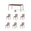 Hay - Palissade sæt - bord + 6 stole - Iron Red - Rød- 6 chairs^ Discount