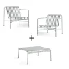 Hay - Palissade sæt - Lounge bord lav + 2 lounge stole lav - Galvaniseret^ Outlet