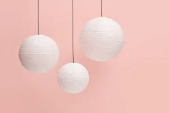 - Paper Shade - Lampeskærm/Rispapir - Ø80 - Hvid^Hay Best