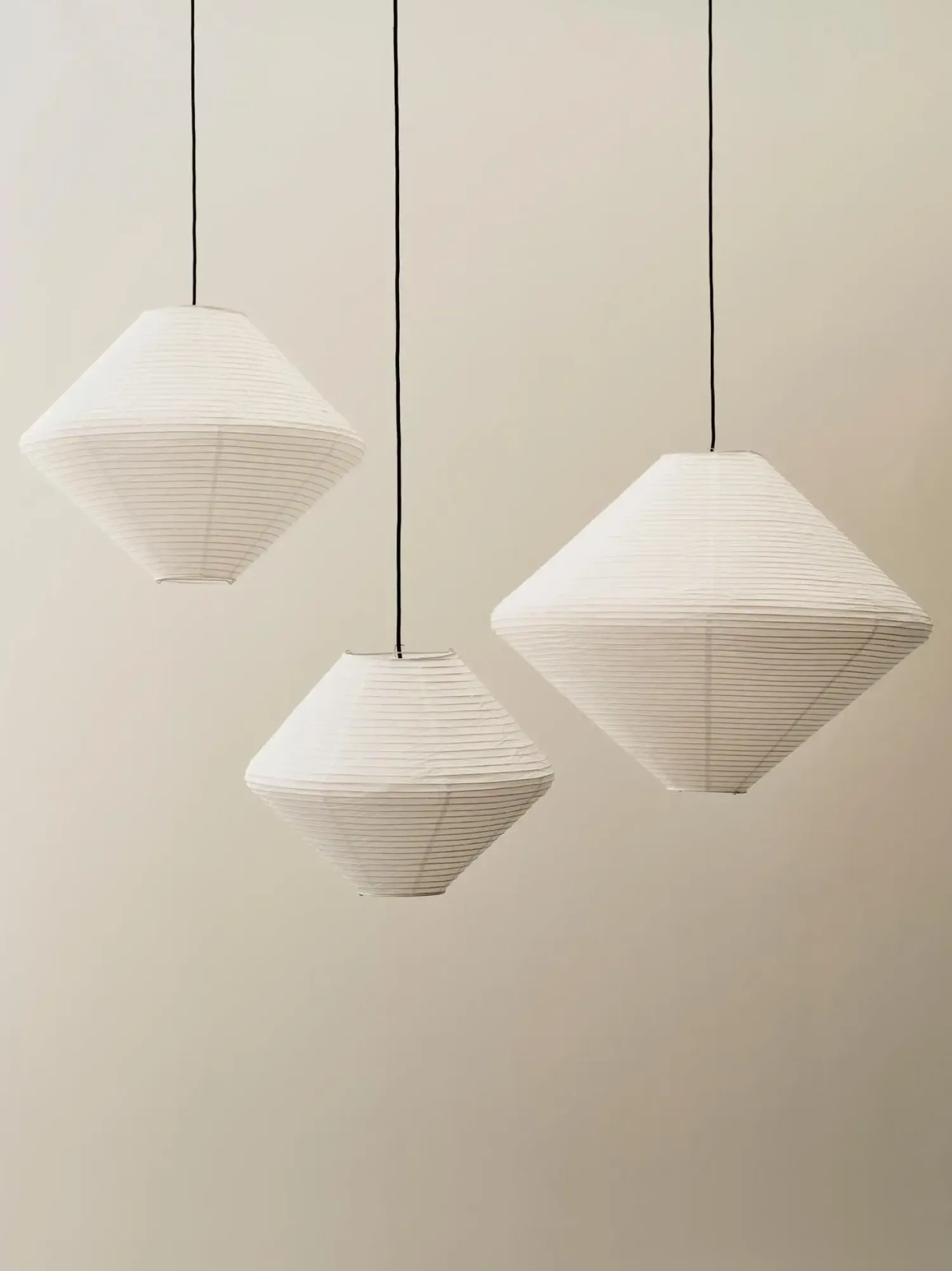 - Paper Shade Diamond - Classic white - Ø60 cm^Hay New