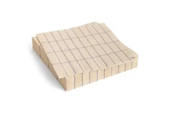 - Pattern Napkins - Off-white and blue grid - Lunch^Hay Online