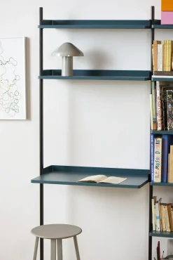 - Reol - Pier System 11 - 1 kolonne - Blå/Sort - 82 X 46,5 X 209 cm^Hay Hot