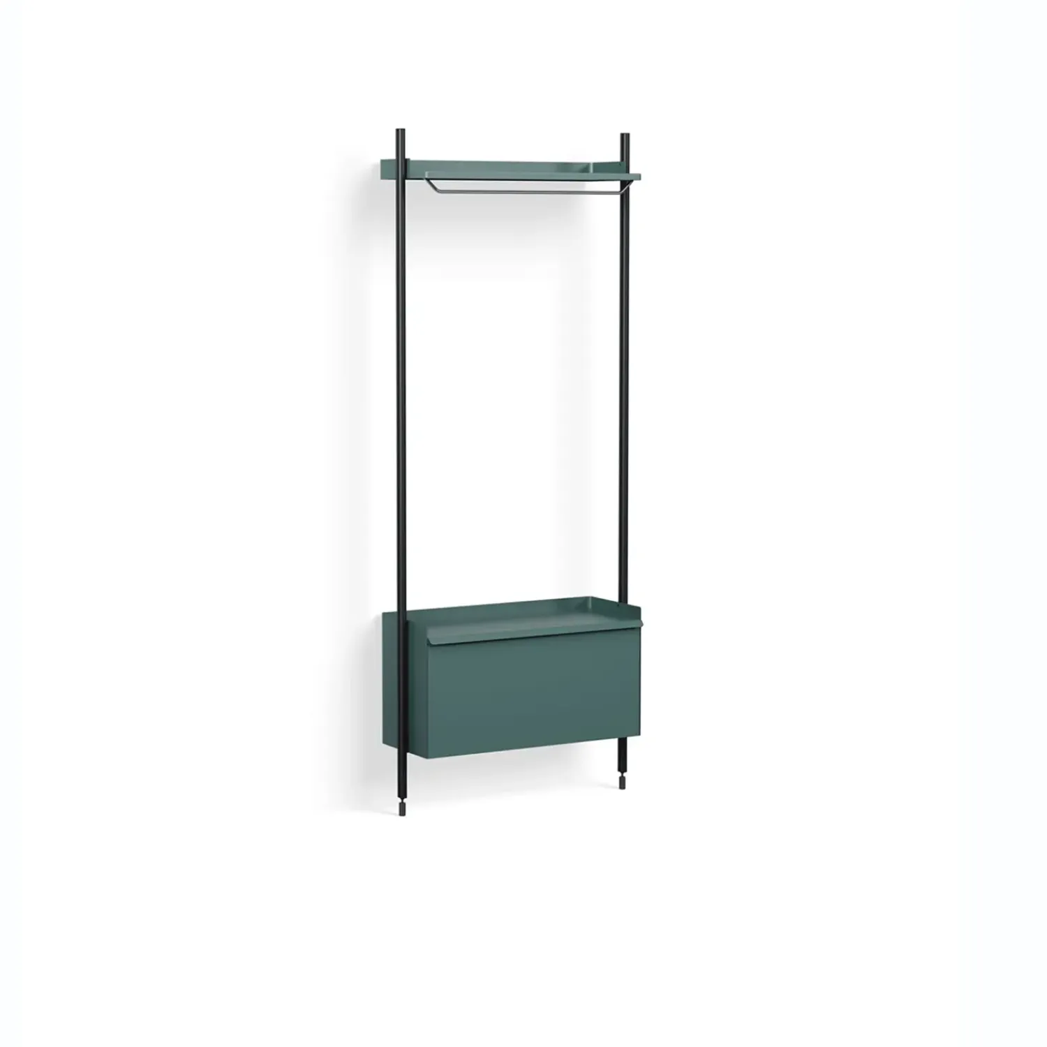 - Reol - Pier System 1001 - 1 kolonne - Blå/Sort - 82 X 34 X 209 cm^Hay Hot