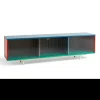 - Reol til Gulv med Glaslåger - Colour Cabinet - Multi farve - Large, B180 X D39 X H51 cm*Hay Online