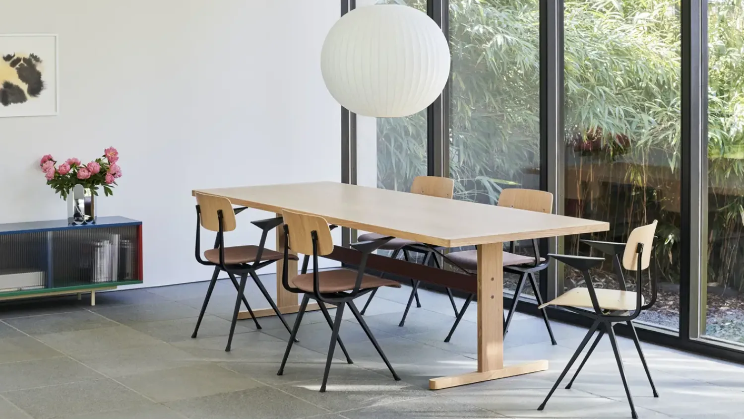 - Reol til Gulv med Glaslåger - Colour Cabinet - Multi farve - Large, B180 X D39 X H51 cm*Hay Online