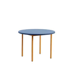 - Rundt Bord Ø105 cm - Two-Colour - Blåt med okker gule ben^Hay Online