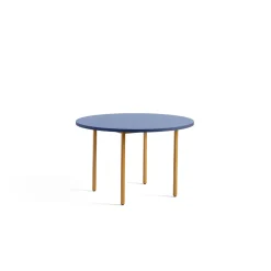- Rundt Bord Ø120 cm - Two-Colour - Blåt med okker gule ben^Hay Outlet