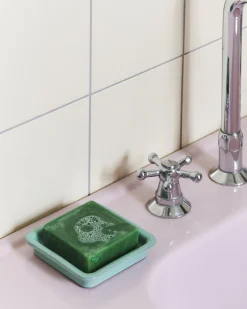 - Sæbeskål - Soap Dish - Light Green*Hay