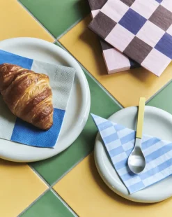 - Servietter - Lunch - 20 stk. 33x33 cm - Off White/blå Tern*Hay Outlet