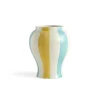 - Sobremesa Stribe Vase - Large - Grøn og gul*Hay New