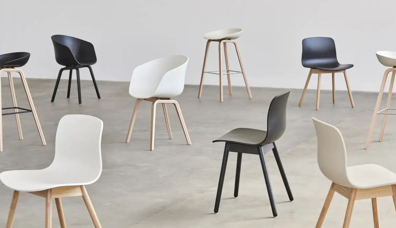 - Spisebordsstol - AAC 12 - About a chair - Khaki 2.0 - Ben: eg/vandbaseret lak*Hay Best